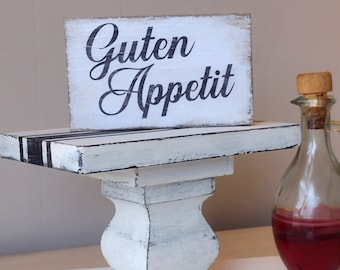 German Kitchen Sign, Guten Appetit, Enjoy your Meal, Küche