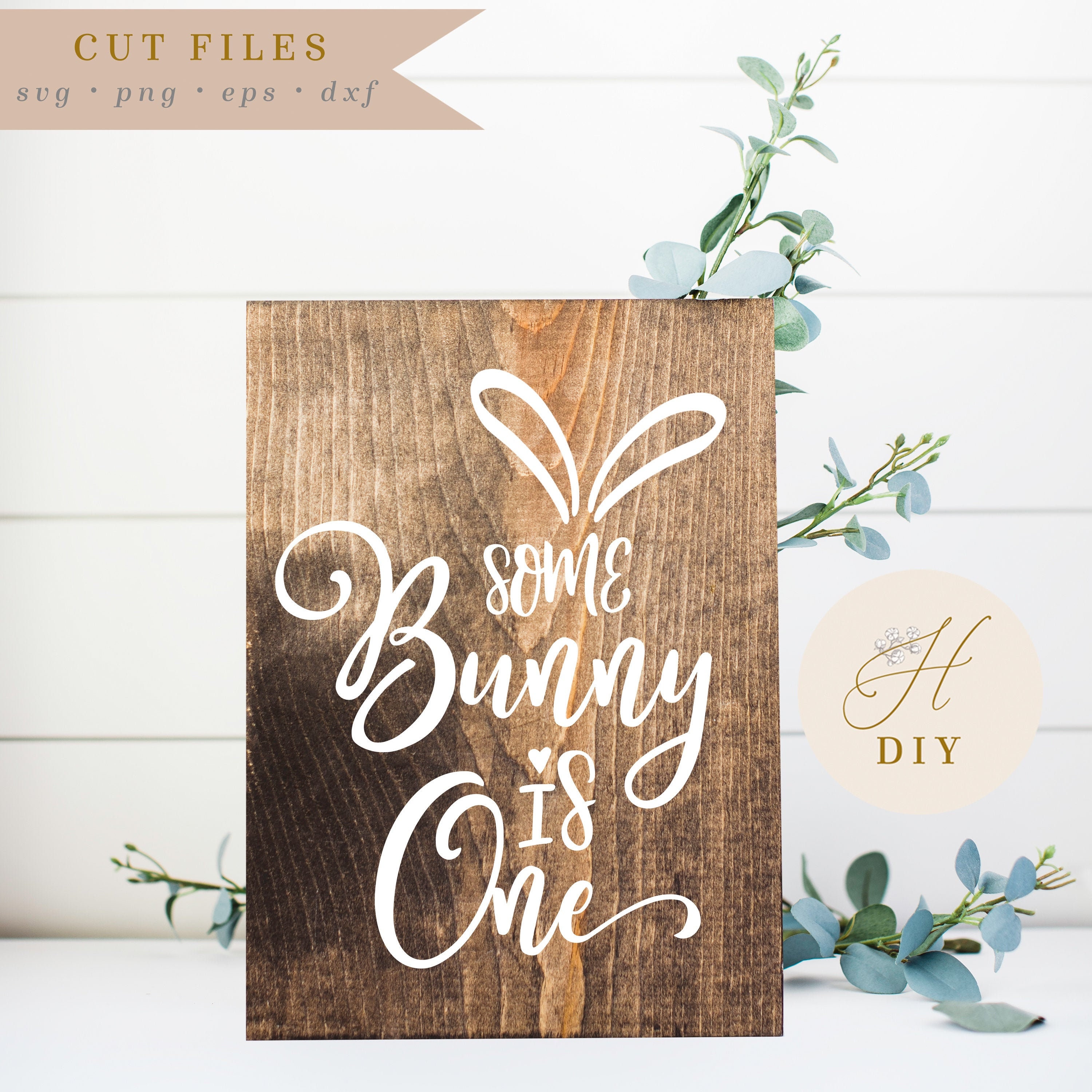 Download Some Bunny is One SVG Cut File png eps & dxf Instant | Etsy