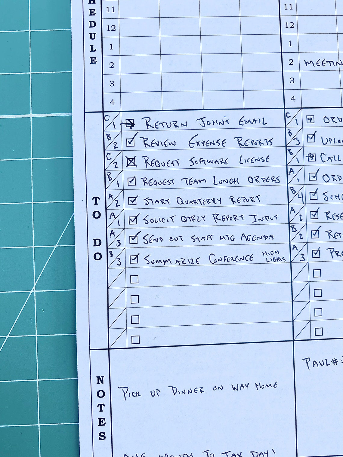 Printable Weekly Schedule and to Do List With Notes and Next - Etsy