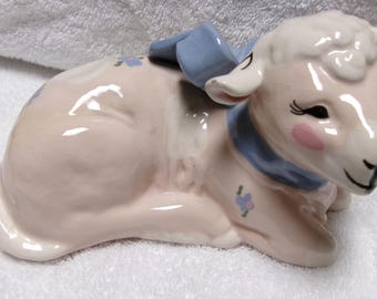 Vintage Lamb With Flowers. Marked Japan. - Etsy