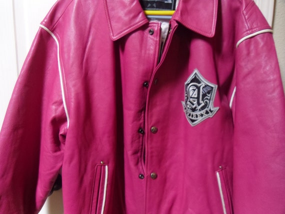 Vintage Bikers Jacket Avirex Hot Pink Limited Edition Nitro Run