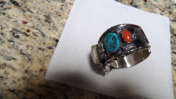 Vintage Sought After Margaret Lee Navajo Large Watch Cuff