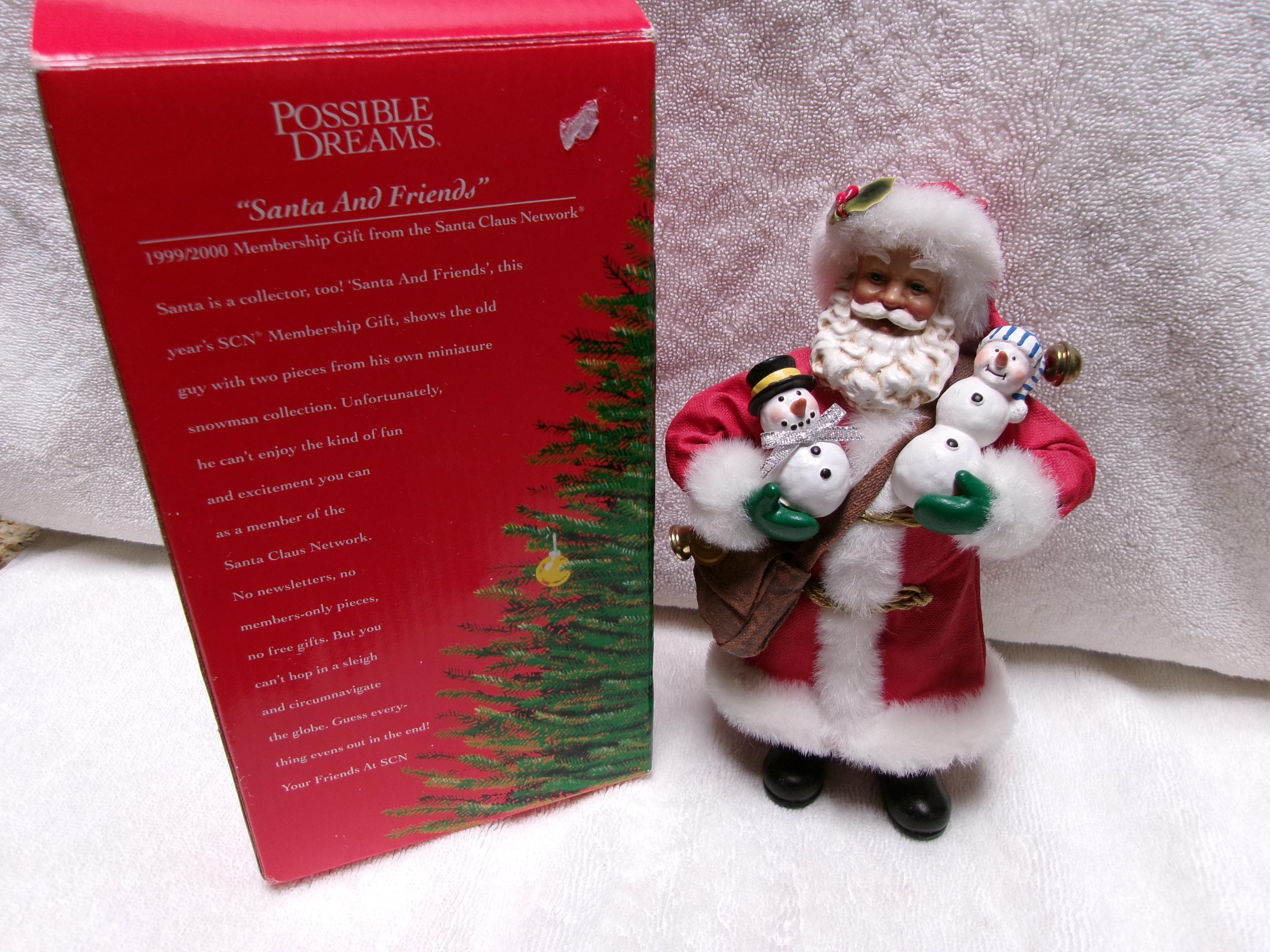 Vintage 1999 Possible Dreams Clothtique Santa Claus Christmas