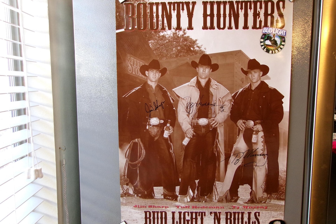 Vintage Bounty Hunters Professional Bull Riders Authentic Signatures ...
