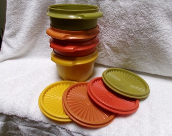 Vintage Tupperware x 4 lot #886 20 once containers
