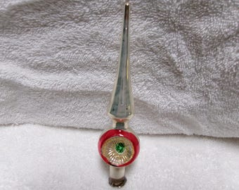 Vintage Mercury Christmas Tree topper 6.5" tall