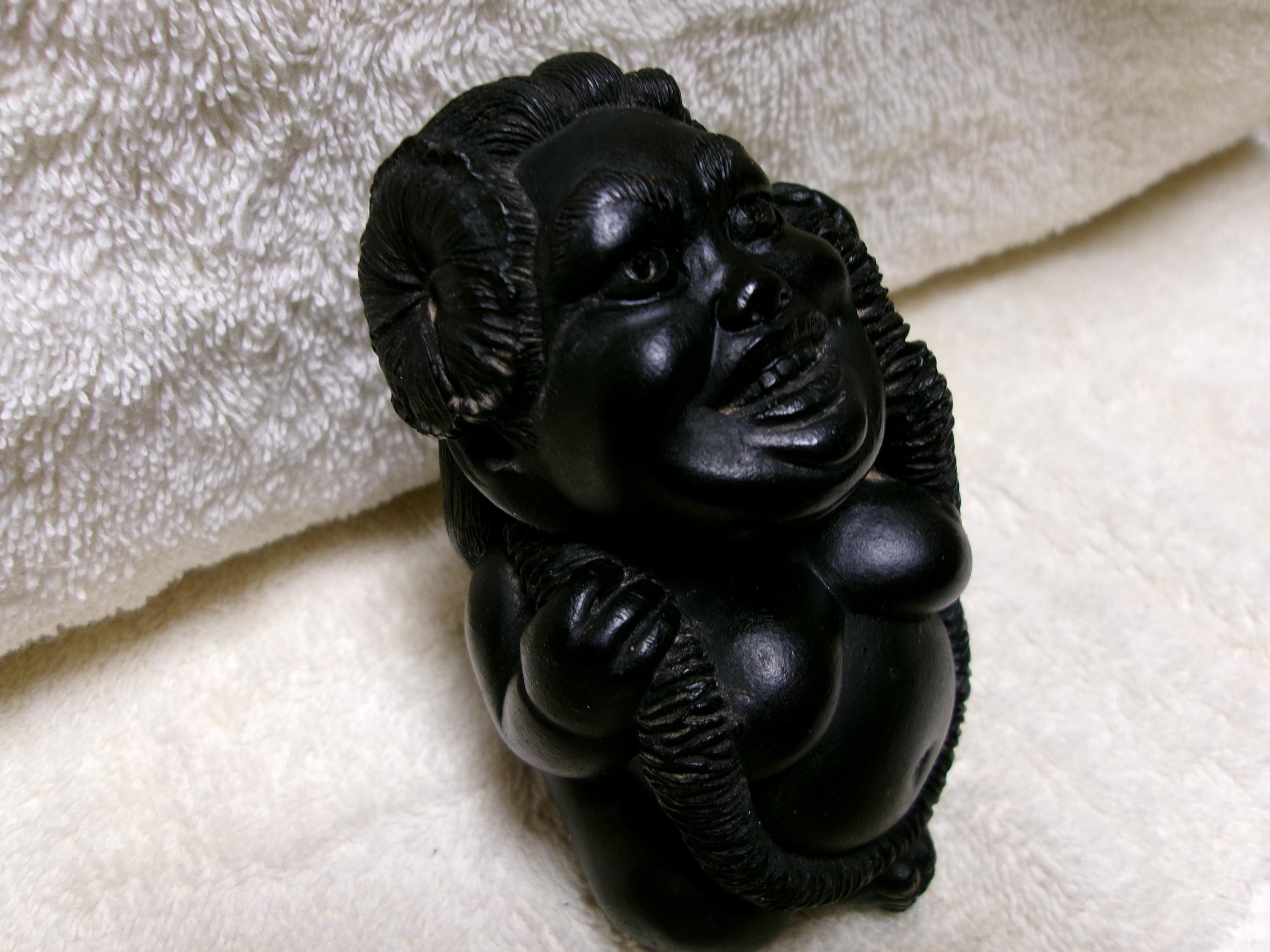 Vintage Coco Joe/ Hawaii Lava Laki Nui Figurine 4 1/4