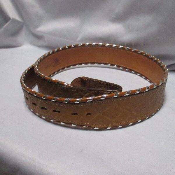 Vintage light brown, Tony Lama new Leather Women's Belt