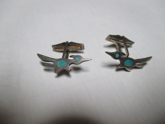 Unique Sterling topless Asian Siam cuff links - image 9