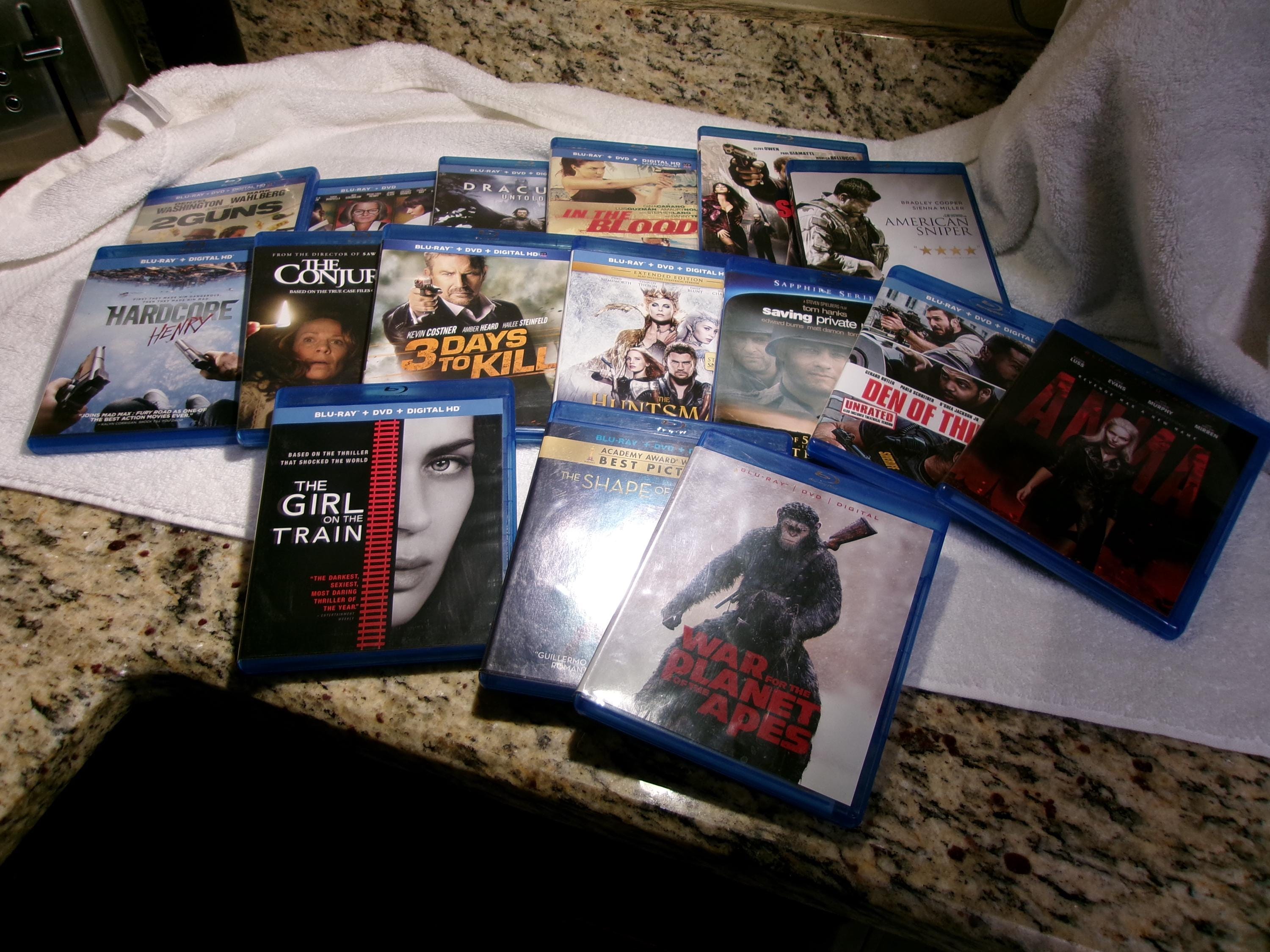 Explorer　アクション映画大量セット⓷ Collectible Blu-ray Action Packed Movie Dvd's X 16 Lot Opened Like