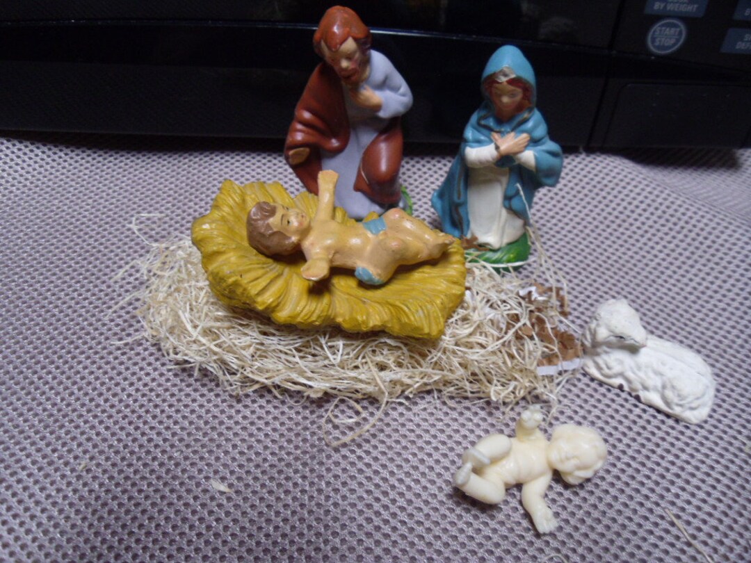 Vintage Christmas Nativity Set/japan Etsy