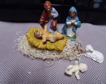 Japanese Nativity Set, Kokeshi Dolls Nativity Set, Nativity