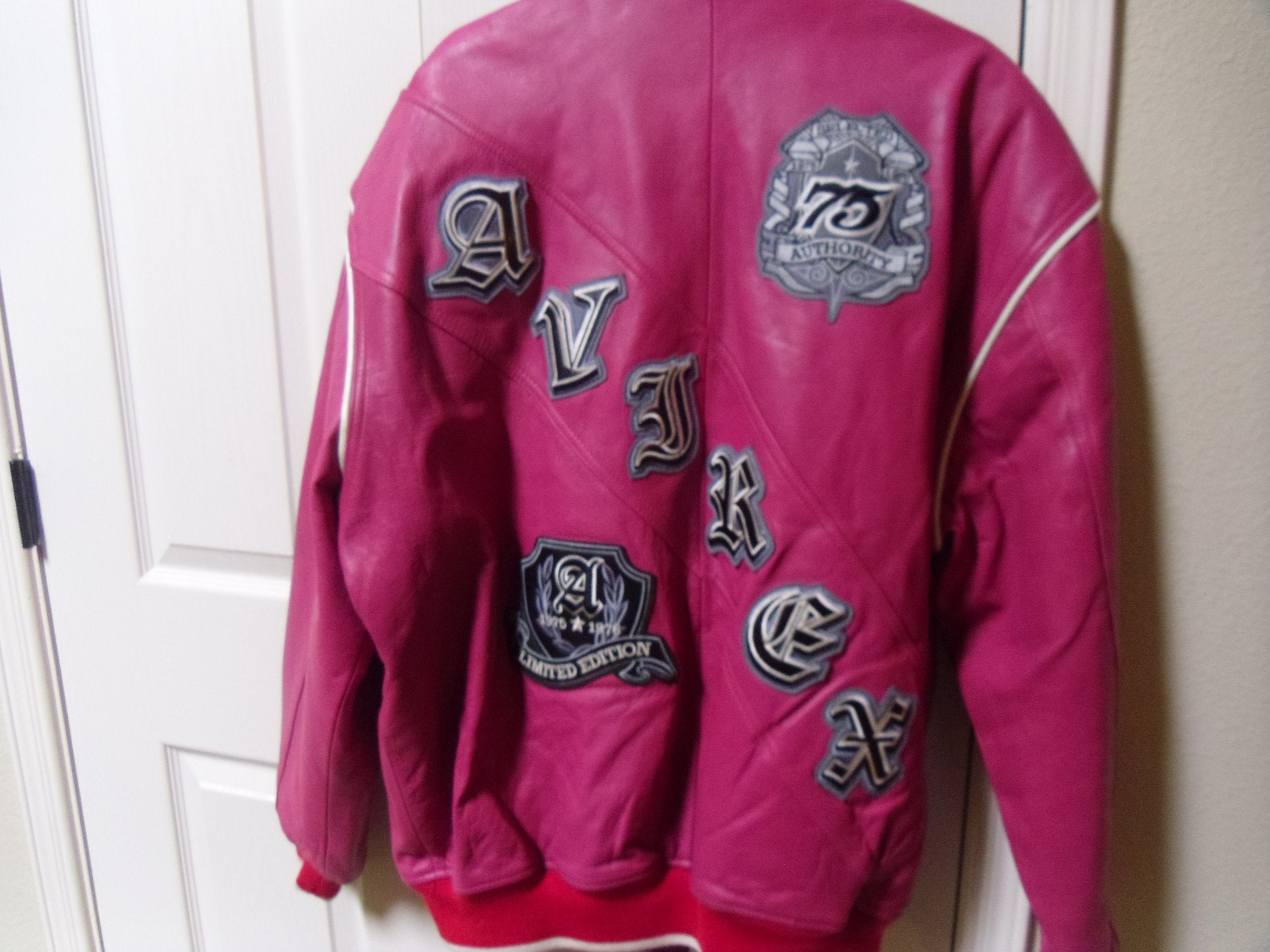 Vintage Bikers Jacket Avirex Hot Pink Limited Edition Nitro
