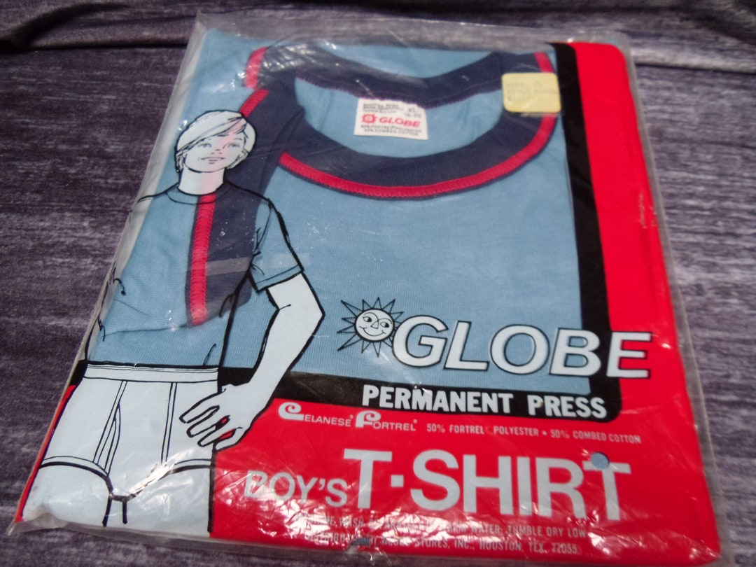 Vintage New Stock Old School Boys Globe T Shirt Size 18 20 XL Etsy Vintage New Stock Old School Boys Globe T Shirt Size 18 20 XL Etsy