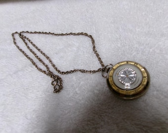 Vintage Princeton Kaleidoscope cocktail Swiss watch necklace