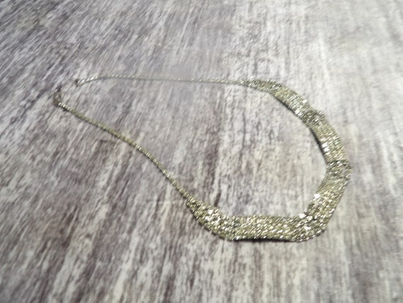 Vintage 1980s Rhinestone necklace evening wear. - image 1