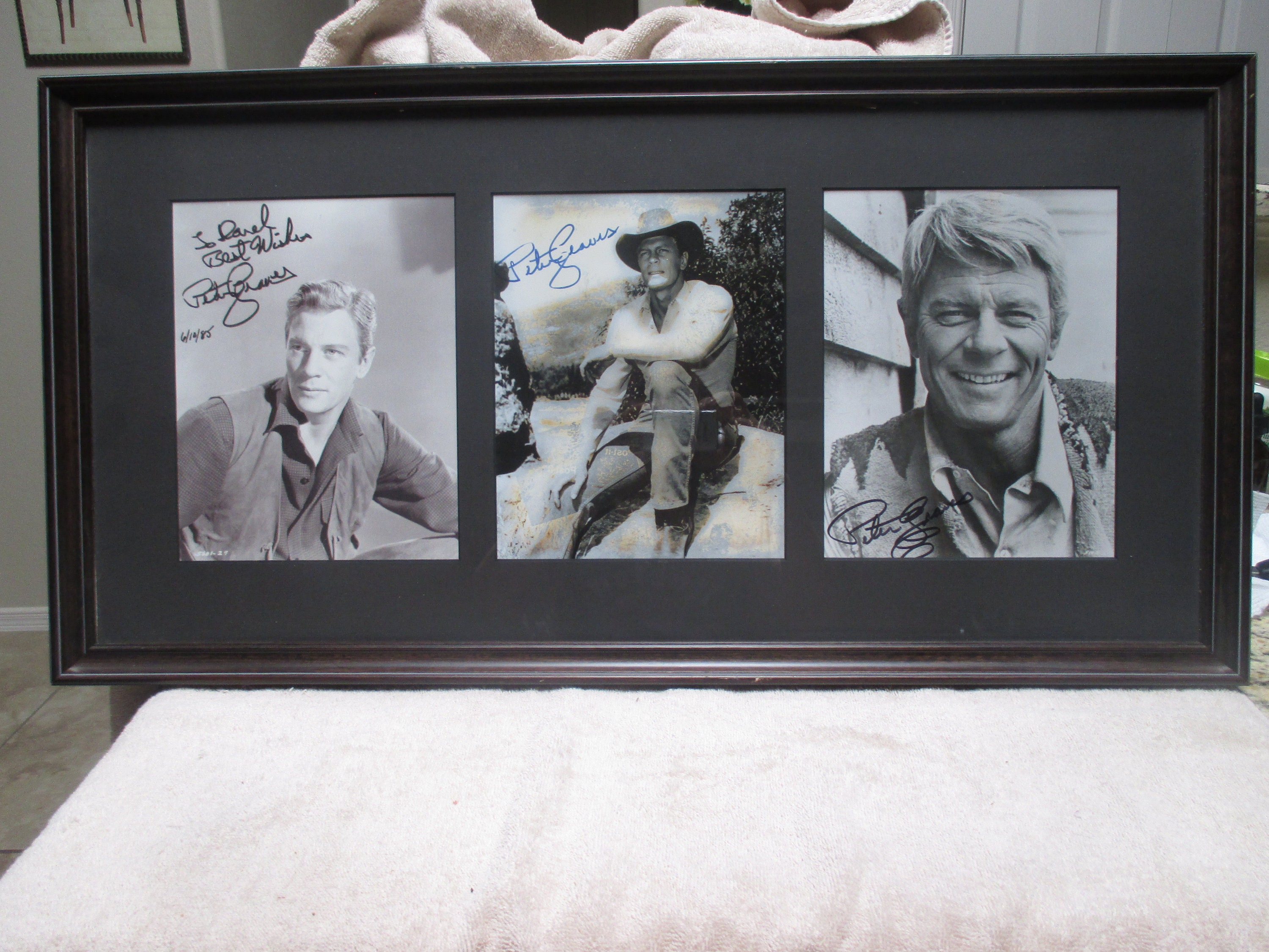 Three Signatures One frame Peter Graves Authentic signatures Etsy