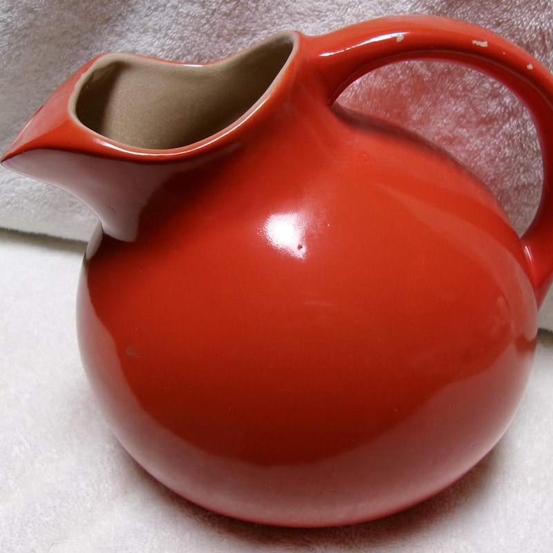 Vintage Red Wing Pitcher - Etsy