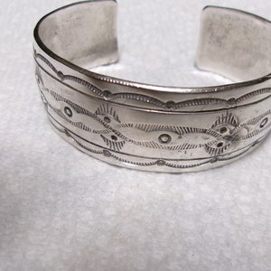 136 Grams! Very Heavy Vintage Native American Navajo Sterling Silver Channel Bracelet Cuff 136 Grams! Very Heavy Vintage Native American Navajo Sterling Silver Channel Bracelet Cuff