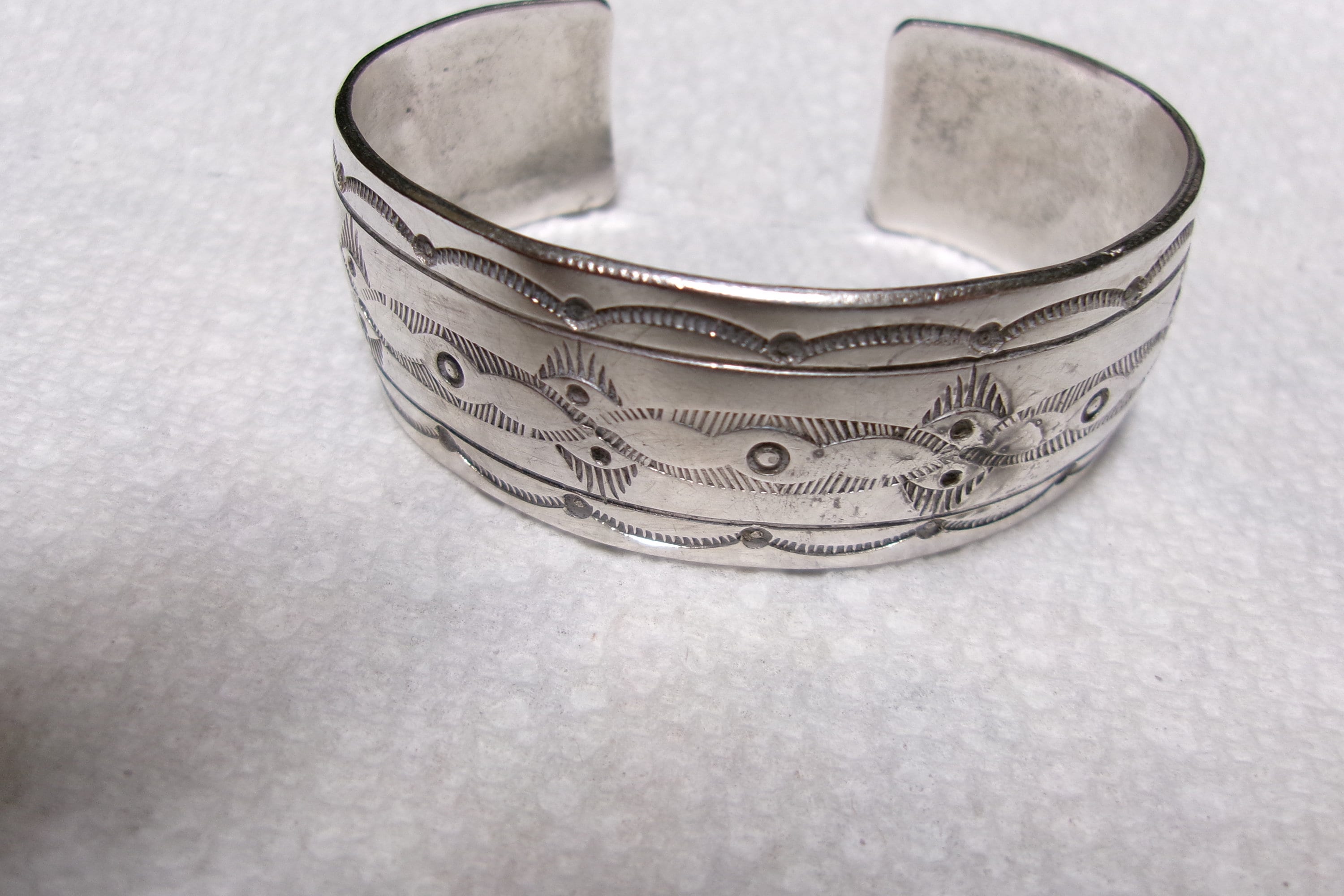 136 Grams! Very Heavy Vintage Native American Navajo Sterling Silver Channel Bracelet Cuff 136 Grams! Very Heavy Vintage Native American Navajo Sterling Silver Channel Bracelet Cuff