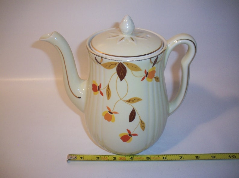 Vintage Hall's Superior Jewel Tea Autumn Leaf Mary Dunbar Etsy