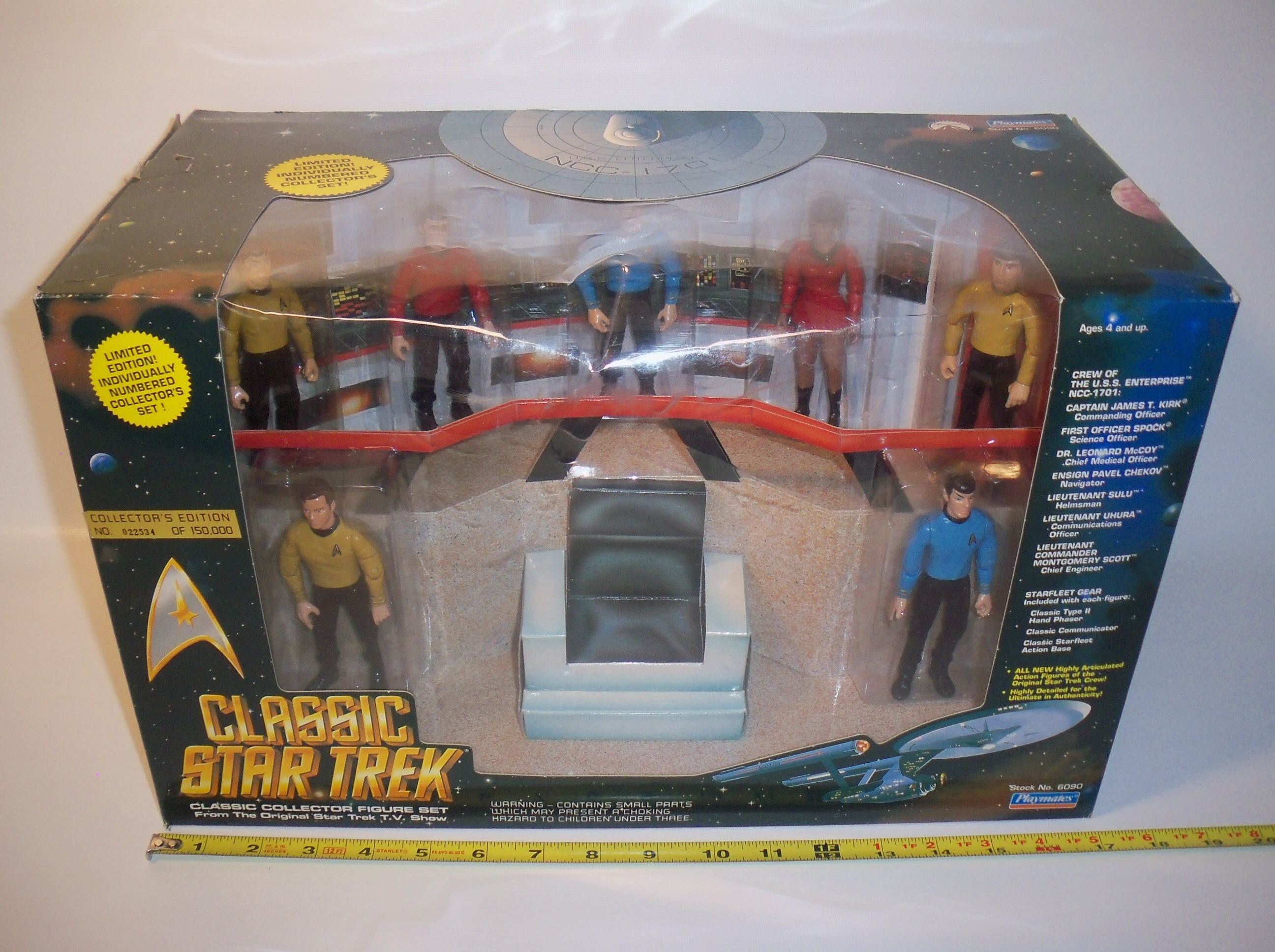 Classic Star Trek Bridge Figures Set 1993 6090 Playmates Numbered Edition Etsy Australia