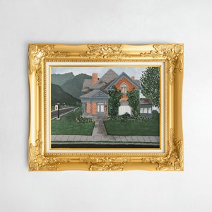 Custom House Portrait From Photo | Hand Painted | Acrylic Paint | Housewarming Gift