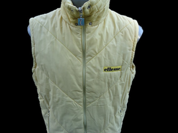 Vintage Rare 80s Casuals Ellesse Yellow 