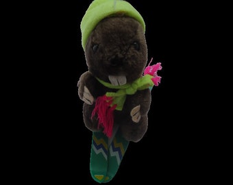 10" Beason Beaver Plush Stuffed Animal Toy 
