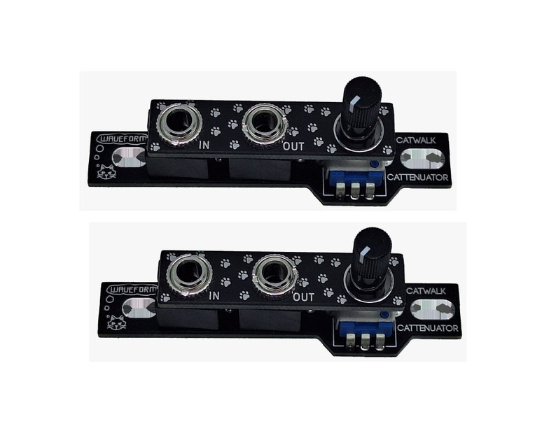 Catwalk Cattenuator Waveform DIY Attenuator Eurorack Module 0 HP Etsy