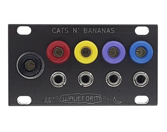 1U Cats N' Bananas Eurorack/Banana Jack Format Jumbler Passive Module 14HP Waveform DIY Project