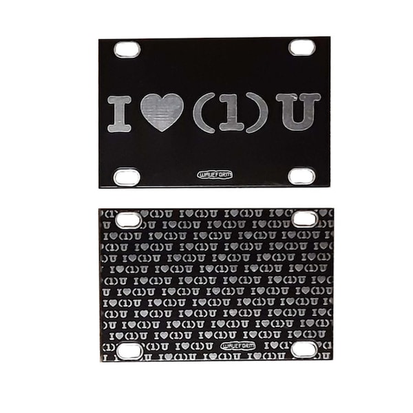 I HEART (1) U 12HP Blank Panel