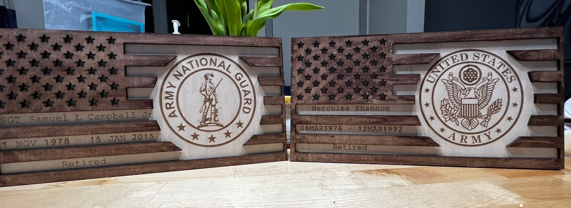 Military Wood Art - Etsy