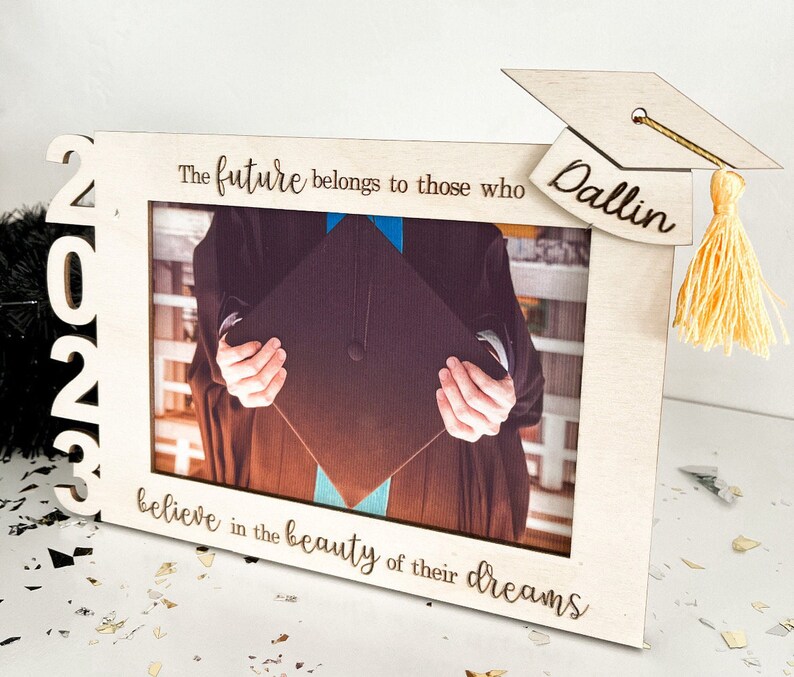 Graduation Tassel Holder Picture Frame Personalized Graduation Gift