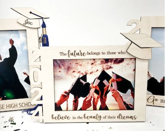 Personalized Graduation Photo Frame with Tassel - Class of 2025