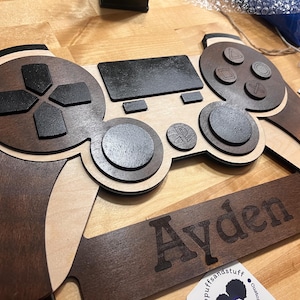 Personalized Game Console/Controller Wall Sign