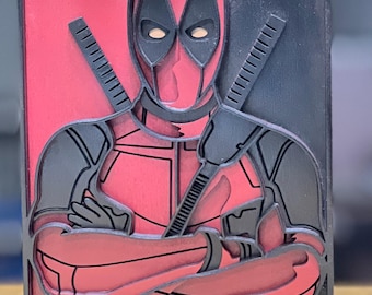 Arte de pared inspirado en personajes de cómic