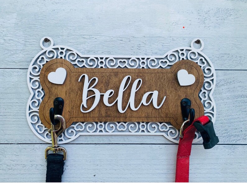 Handcrafted Wooden Leash Holders - Personalize Yours Today - Etsy