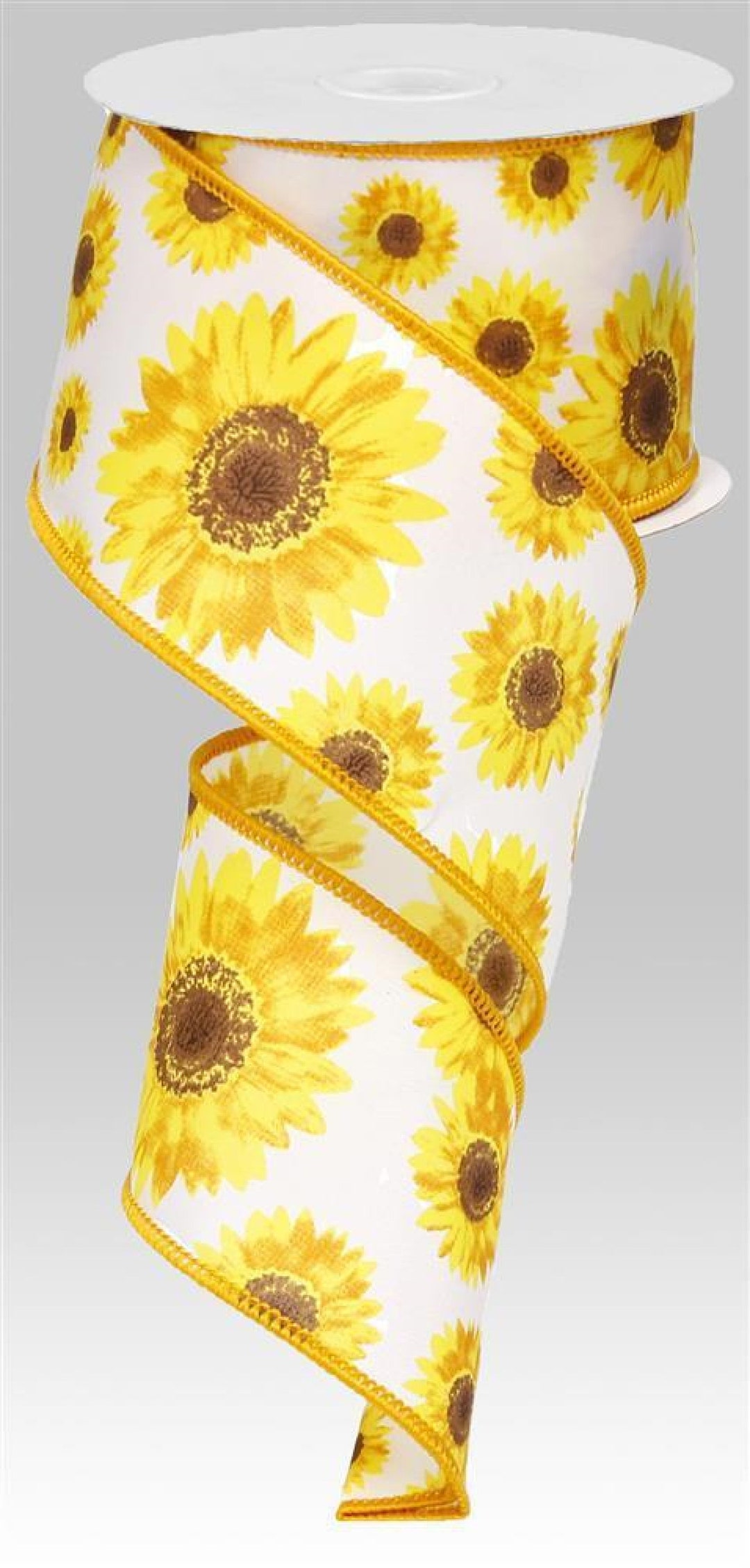 Sunflower Wired Ribbon Roll 2.5