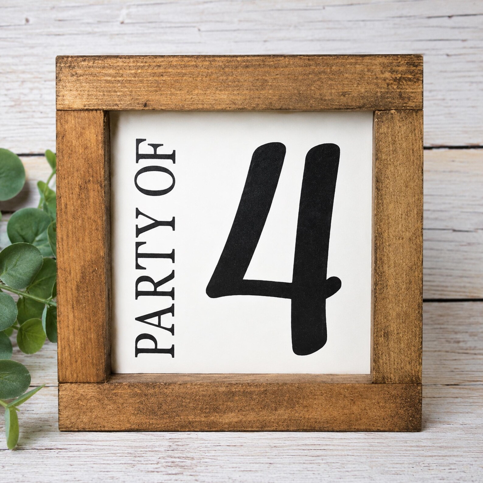 Personalized Party of Sign | Family Name Sign | Custom Sign | Farmhouse ...