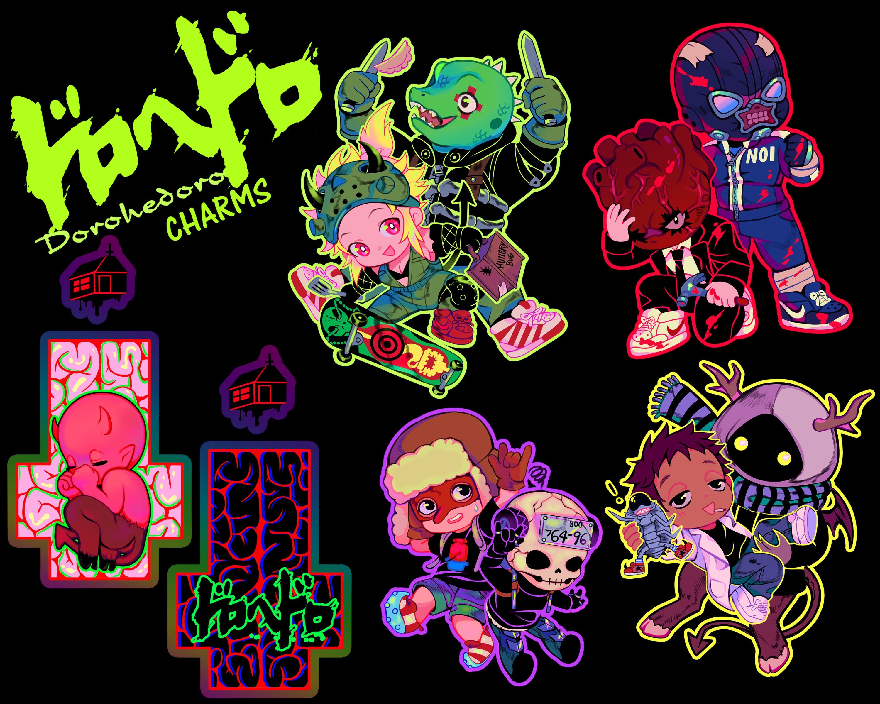 Dorohedoro Charms Etsy