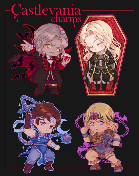 Castlevania Dracula Alucard Richter Und Simon Charms Etsy