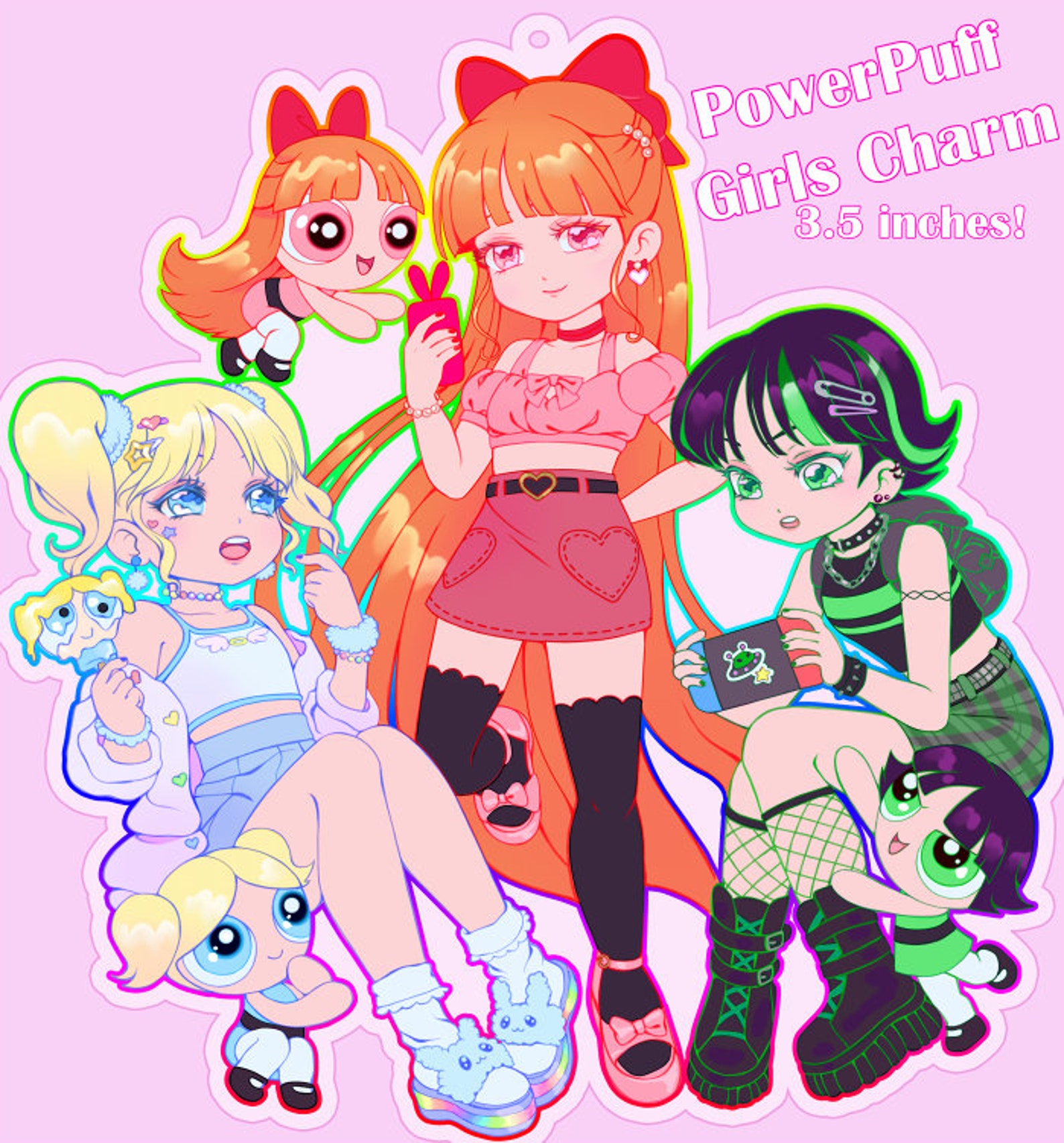 PowerPuff Girls charm preorder Etsy