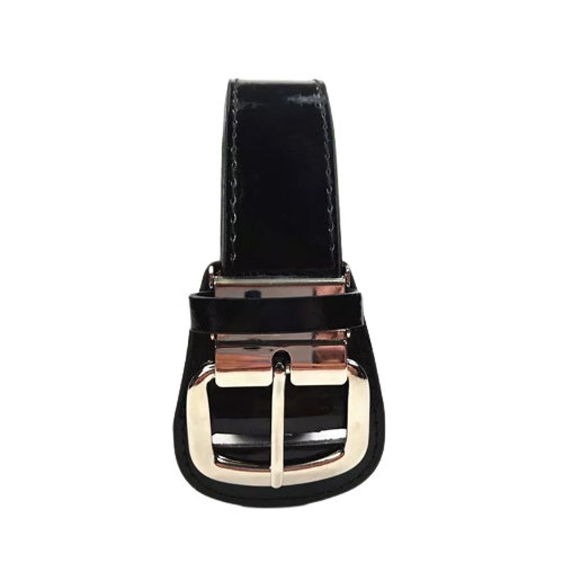 MLB Leather Baseball Belt Shiny Gloss Gold Patent Etsy