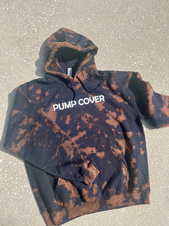 Pump Cover Tie Dye Bleached Hoodie Gym Workout Fitness Etsy