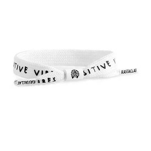 Positive Vibes Adjustable Shoelace Bracelet Rastaclat Friendship Woven Sports Athletic Workout Baseball Soccer Football Basketball Rastaclat