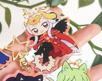 Edelgard von Hresvelg charm / Fire Emblem Three Houses / Rainbow acrylic keychains / FE3H