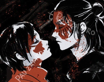 Eren & Mikasa · R even ge / art print