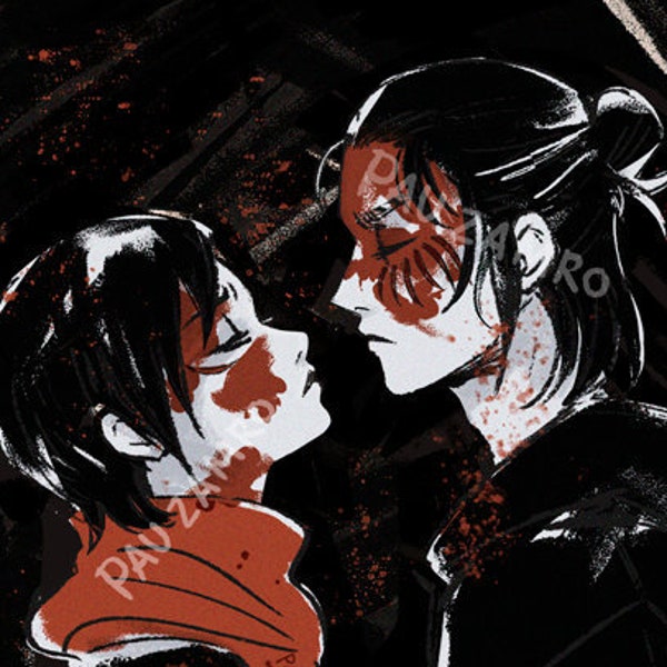 Eren & Mikasa · R even ge / art print