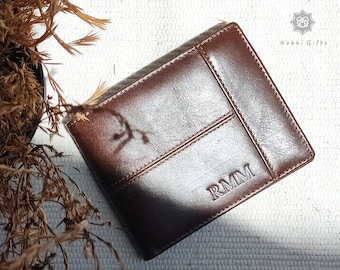 Anniversary Gift for Him,Personalized Wallet,Mens Wallet,Engraved Wallet,Leather Wallet,Custom Wallet,Boyfriend Gift for Men,Gift for Dad